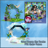 Wicked Princess Scraps Blue Paradise Cluster Frames