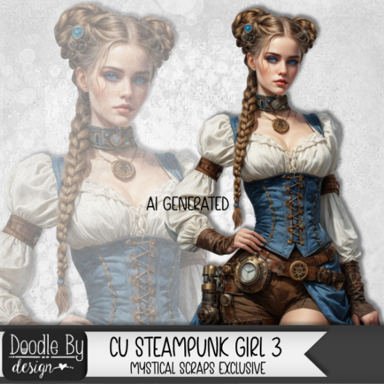 Steampunk Girl AI tube 3 - Click Image to Close
