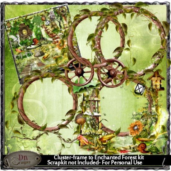 Cluster Frame-Enchanted Forest - Click Image to Close