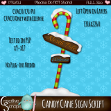 Candy Cane Sign Script