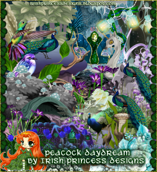Peacock Daydream - Click Image to Close