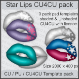 Star Lips Template Pack