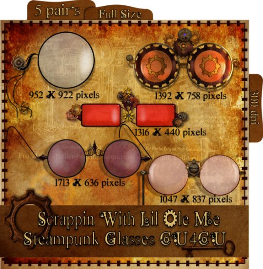 Steampunk Glasses - Click Image to Close