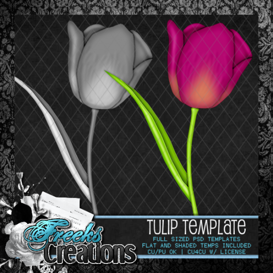 Tulip Template - Click Image to Close