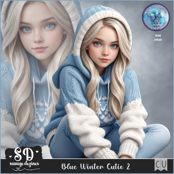 SD-AI-CU-BlueWinterCutie2Preview Blue Winter Cutie 2 Tube - Image 1