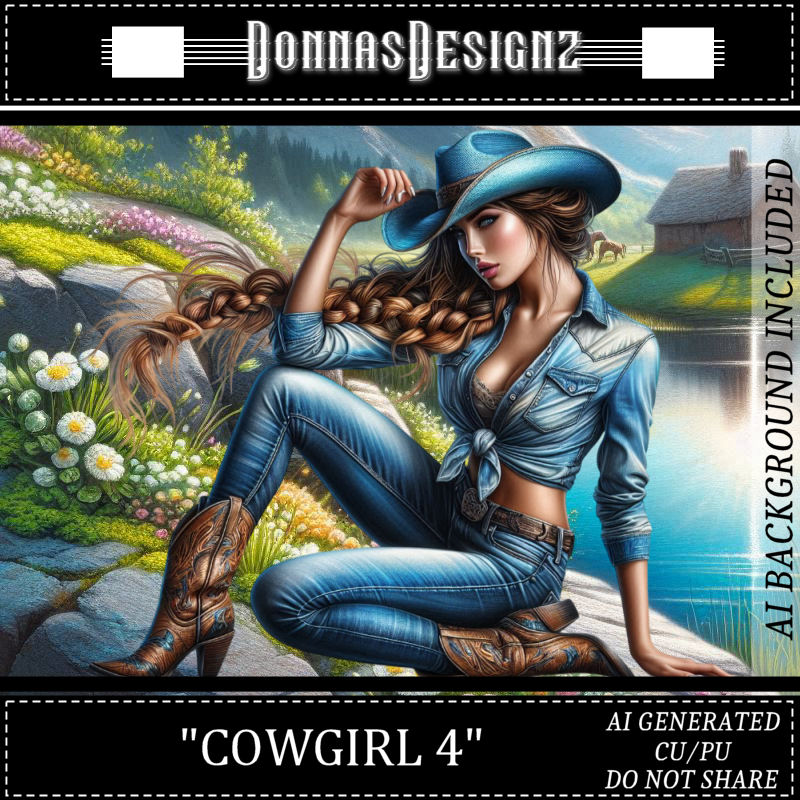 DonnasDesignz-COWGIRL 4-PREVIEW DonnasDesignz-COWGIRL 4 - Image 1