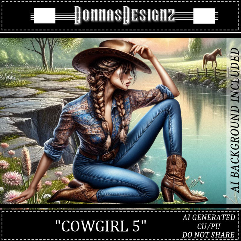 DonnasDesignz-COWGIRL 5-PREVIEW DonnasDesignz-COWGIRL 5 - Image 1