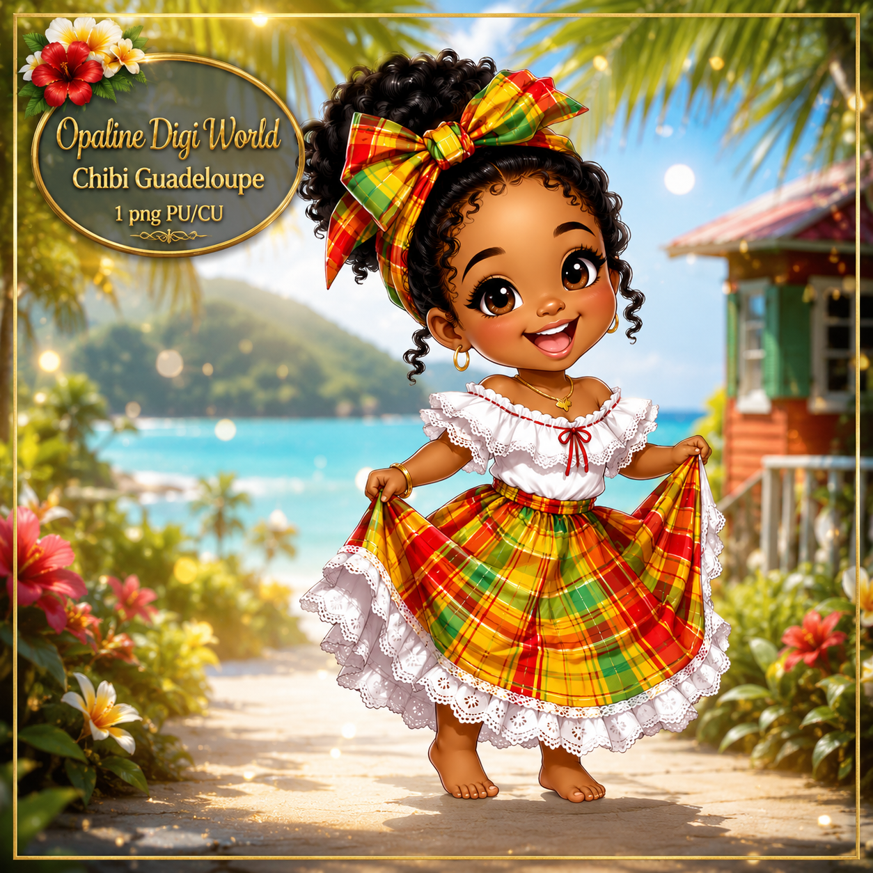 opaline-chibi_guadeloupe-pv ODW chibi Guadeloupe - Image 1
